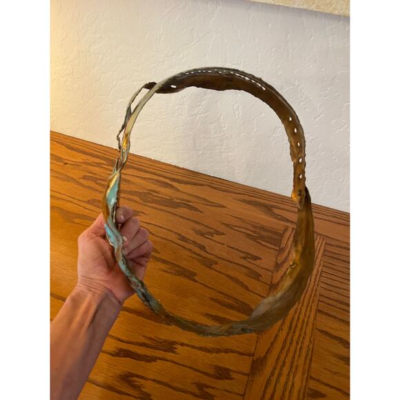 Hand forged brutalist artisan, metal belt main image 5